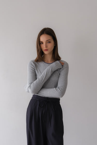 【5月26日(火)20:00〜 再販開始】レイヤードデザインリブトップス｜LAYERED DESIGN RIBBED TOPS
