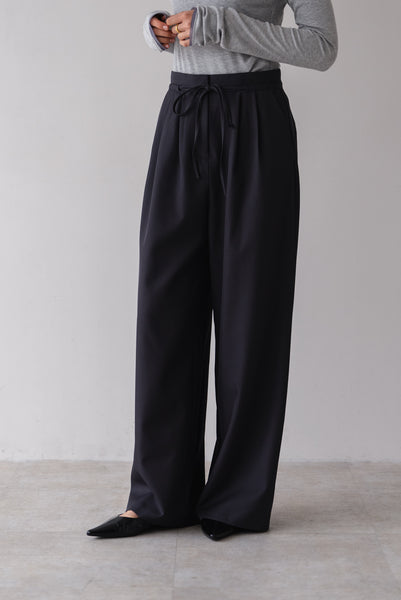 【3月10日(火)20:00〜 販売開始】ツータックドロストパンツ｜TWO TUCK DRAWSTRING PANTS