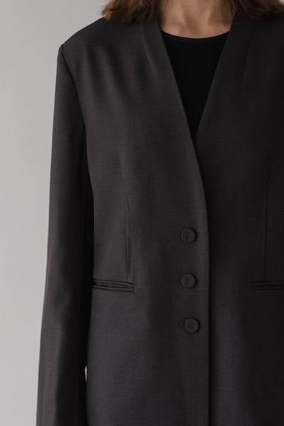 【2月25日(水)20:00〜 販売開始】ノーカラーシングルジャケット｜NO-COLLAR SINGLE JACKET