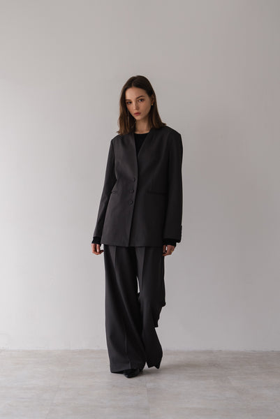 【2月25日(水)20:00〜 販売開始】ノーカラーシングルジャケット｜NO-COLLAR SINGLE JACKET