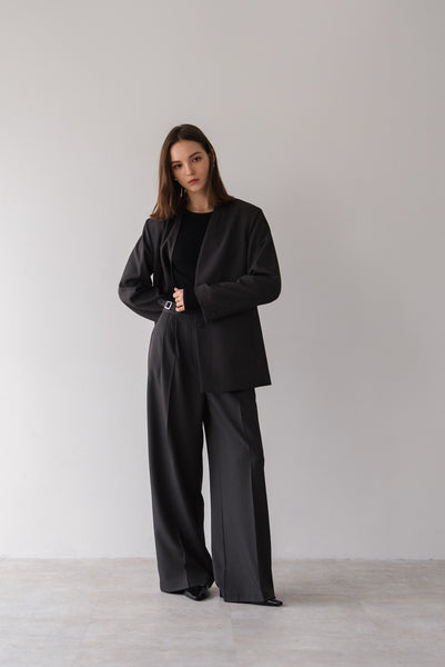 【2月25日(水)20:00〜 販売開始】ノーカラーシングルジャケット｜NO-COLLAR SINGLE JACKET