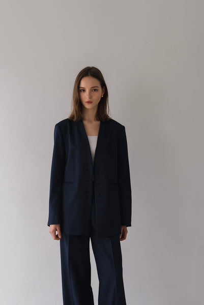 【2月25日(水)20:00〜 販売開始】ノーカラーシングルジャケット｜NO-COLLAR SINGLE JACKET