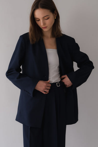 【2月25日(水)20:00〜 販売開始】ノーカラーシングルジャケット｜NO-COLLAR SINGLE JACKET