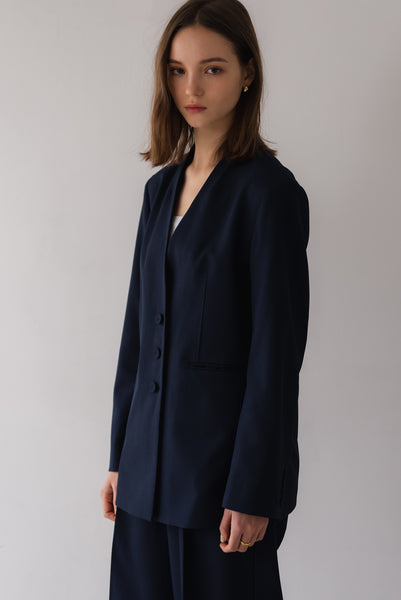 【2月25日(水)20:00〜 販売開始】ノーカラーシングルジャケット｜NO-COLLAR SINGLE JACKET