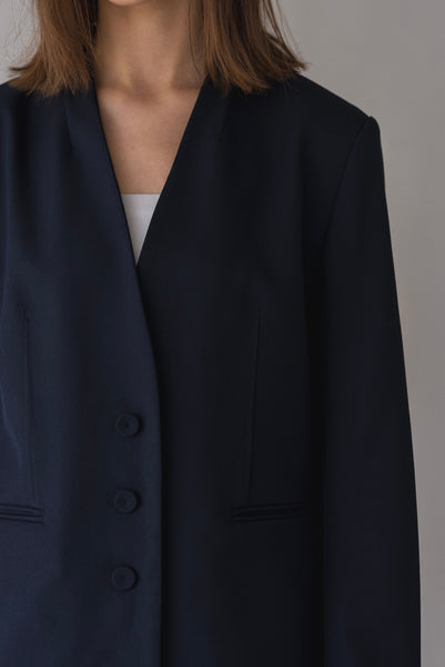 【2月25日(水)20:00〜 販売開始】ノーカラーシングルジャケット｜NO-COLLAR SINGLE JACKET