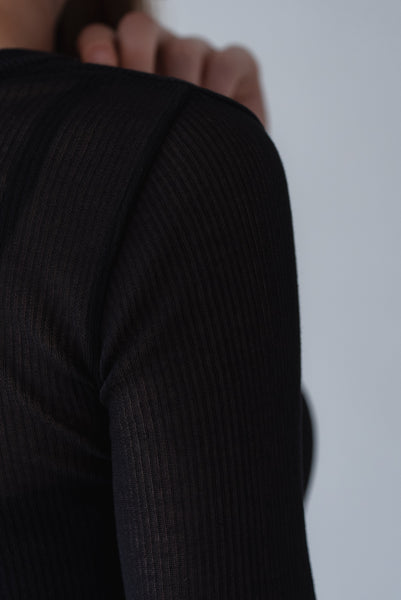 【4月7日(火)12:00〜 受注予約開始】2WAY5分袖シアーニット｜2WAY HALF SLEEVE SHEER KNIT
