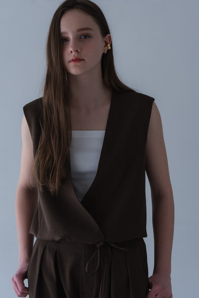 【5月26日(火)20:00〜 販売開始】カシュクールベスト｜CACHECOEUR VEST