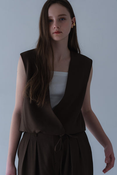 【5月26日(火)20:00〜 販売開始】カシュクールベスト｜CACHECOEUR VEST