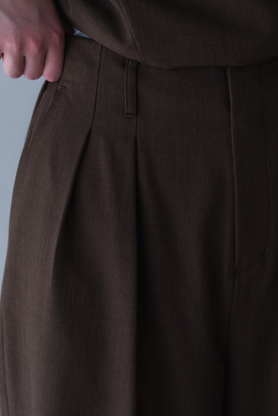 【5月26日(火)20:00〜 販売開始】タックカーブパンツ｜TUCK CURVE PANTS