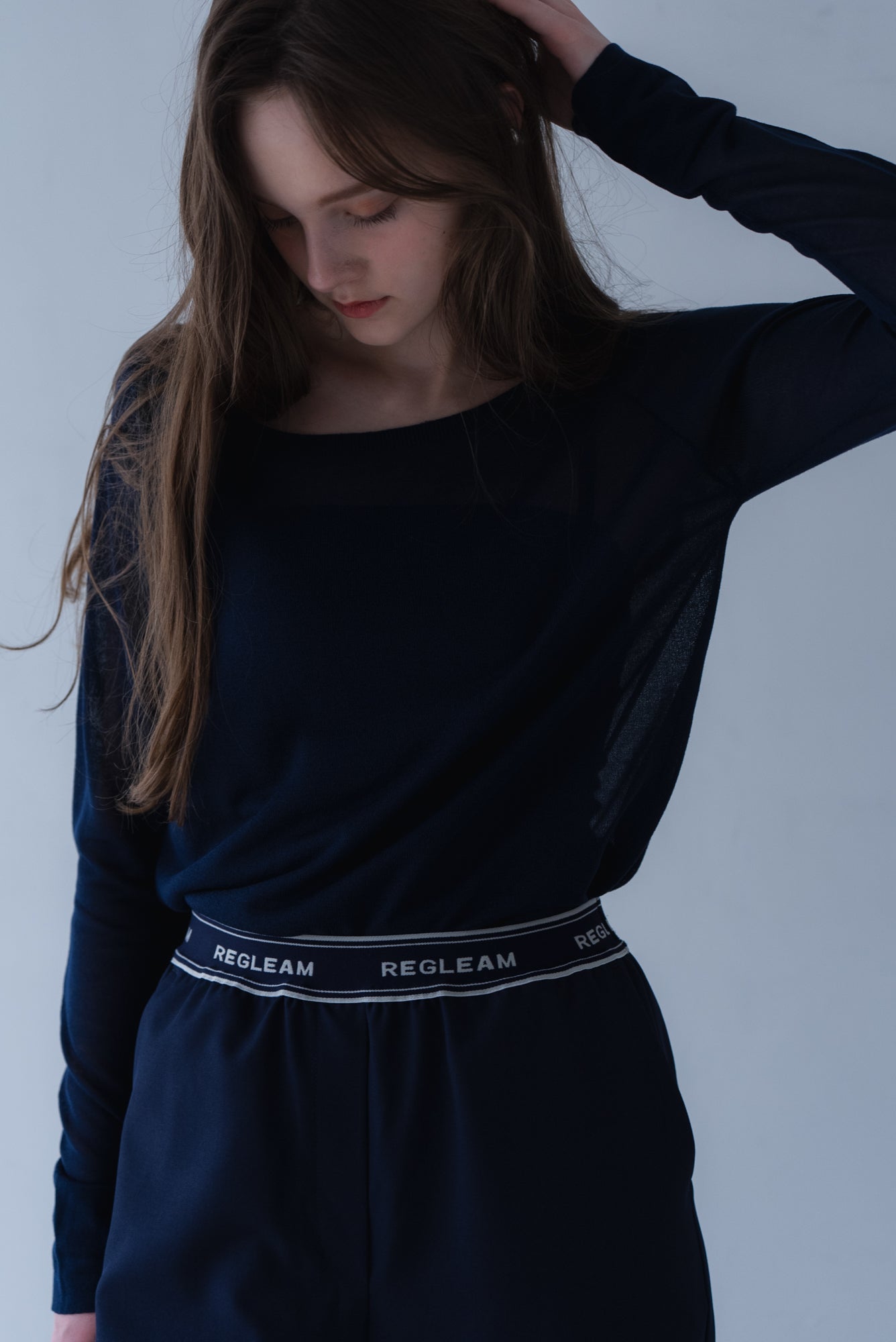 新品タグ付き　regleam リグリーム　サイドファスナーエンボスニット サイドファスナーエンボスニット｜SIDE ZIPPER EMBOSSED KNITの通販