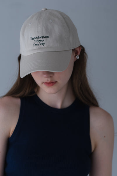 [Resale starts from 20:00 on Wednesday, May 15th] Logo cotton cap | LOGO COTTON CAP