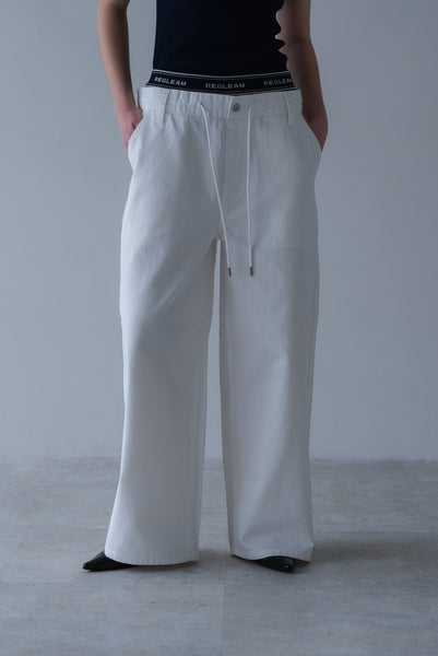 【4月2日(木)20:00〜 販売開始】ダブルウエストデニムパンツ｜DOUBLE WAIST DENIM PANTS