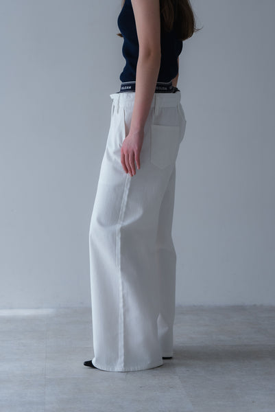 【4月2日(木)20:00〜 販売開始】ダブルウエストデニムパンツ｜DOUBLE WAIST DENIM PANTS