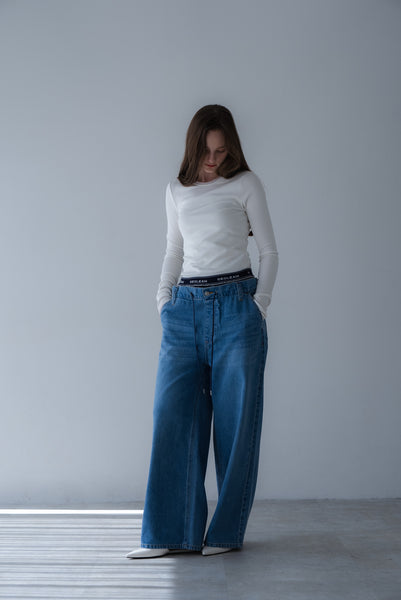 【4月2日(木)20:00〜 販売開始】ダブルウエストデニムパンツ｜DOUBLE WAIST DENIM PANTS