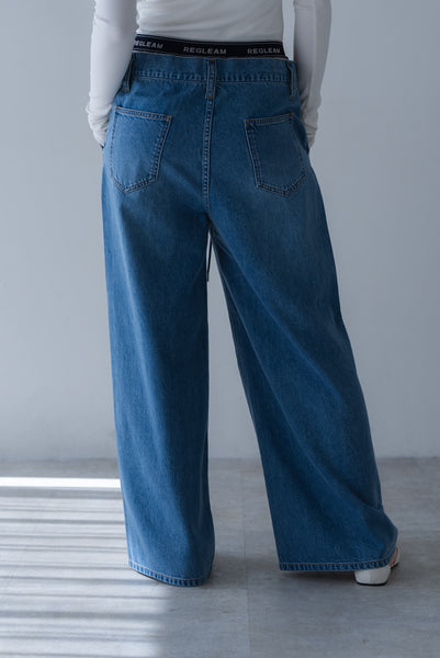 【4月2日(木)20:00〜 販売開始】ダブルウエストデニムパンツ｜DOUBLE WAIST DENIM PANTS