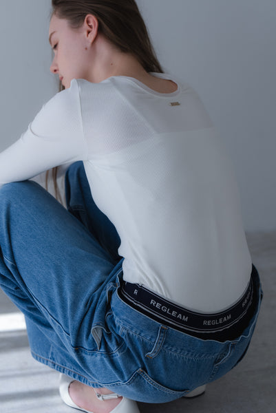 【4月2日(木)20:00〜 販売開始】ダブルウエストデニムパンツ｜DOUBLE WAIST DENIM PANTS