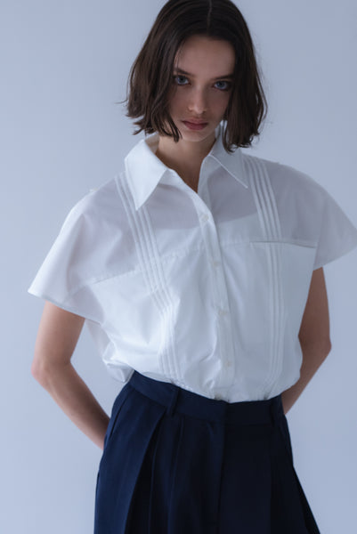 【6月22日(月)20:00〜 販売開始】2WAYピンタックシャツ｜2-WAY PINTUCK SHIRT