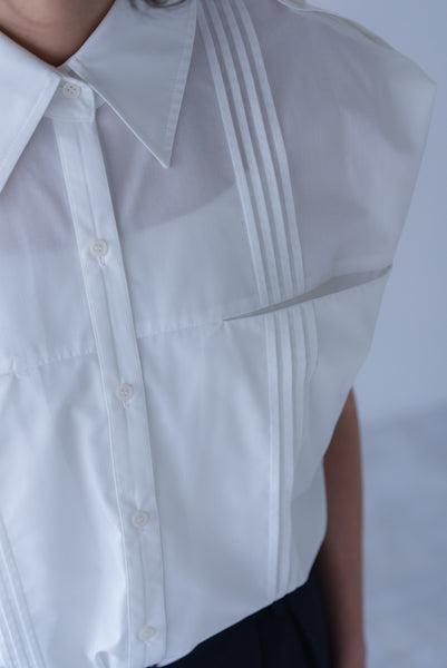 【6月22日(月)20:00〜 販売開始】2WAYピンタックシャツ｜2-WAY PINTUCK SHIRT