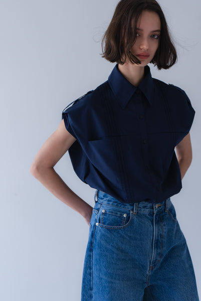 【6月22日(月)20:00〜 販売開始】2WAYピンタックシャツ｜2-WAY PINTUCK SHIRT