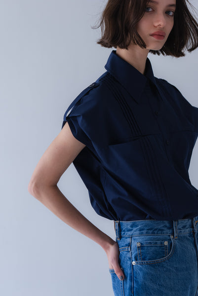 【6月22日(月)20:00〜 販売開始】2WAYピンタックシャツ｜2-WAY PINTUCK SHIRT