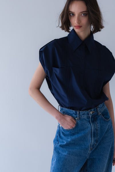 【6月22日(月)20:00〜 販売開始】2WAYピンタックシャツ｜2-WAY PINTUCK SHIRT