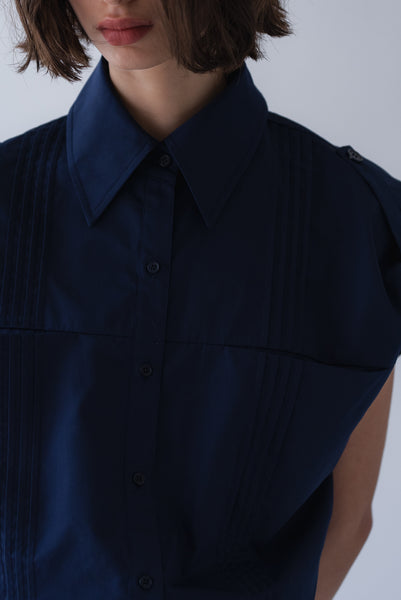 【6月22日(月)20:00〜 販売開始】2WAYピンタックシャツ｜2-WAY PINTUCK SHIRT