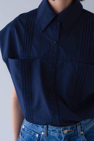 【6月22日(月)20:00〜 販売開始】2WAYピンタックシャツ｜2-WAY PINTUCK SHIRT