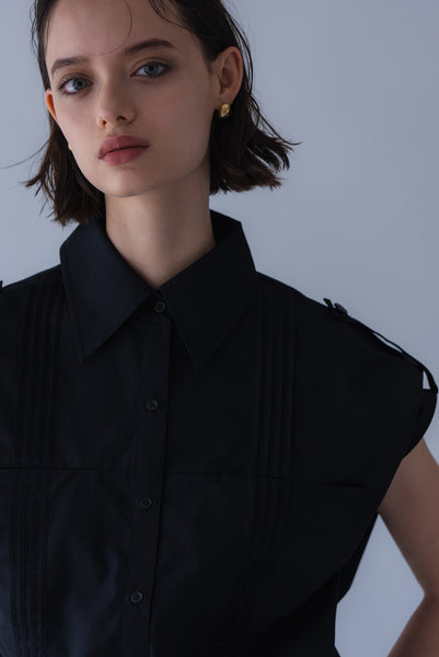 【6月22日(月)20:00〜 販売開始】2WAYピンタックシャツ｜2-WAY PINTUCK SHIRT