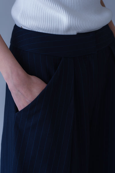【6月22日(月)20:00〜 販売開始】ドレープストライプパンツ｜DRAPE STRIPED PANTS