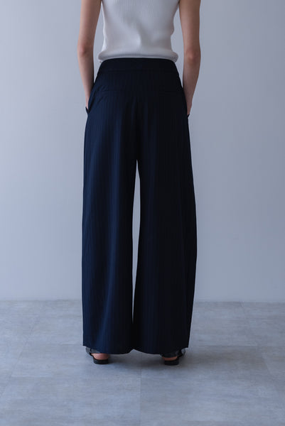 【6月22日(月)20:00〜 販売開始】ドレープストライプパンツ｜DRAPE STRIPED PANTS
