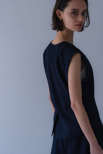 【6月22日(月)20:00〜 販売開始】ストライプシェイプベスト｜STRIPE SHAPE VEST