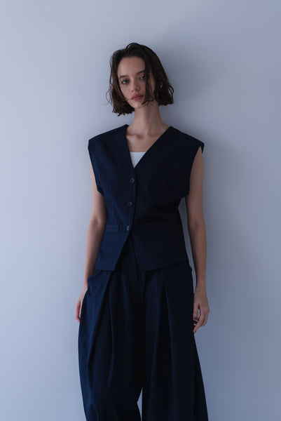 【6月22日(月)20:00〜 販売開始】ストライプシェイプベスト｜STRIPE SHAPE VEST