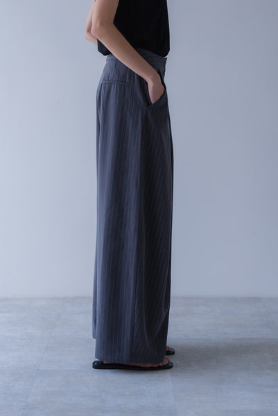 【6月22日(月)20:00〜 販売開始】ドレープストライプパンツ｜DRAPE STRIPED PANTS
