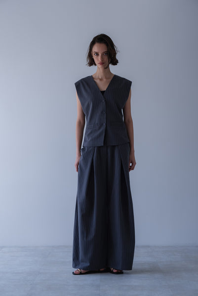 【6月22日(月)20:00〜 販売開始】ストライプシェイプベスト｜STRIPE SHAPE VEST
