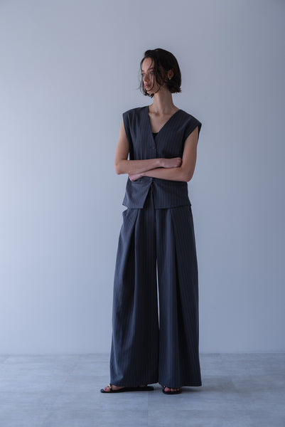 【6月22日(月)20:00〜 販売開始】ストライプシェイプベスト｜STRIPE SHAPE VEST