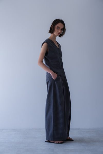 【6月22日(月)20:00〜 販売開始】ストライプシェイプベスト｜STRIPE SHAPE VEST