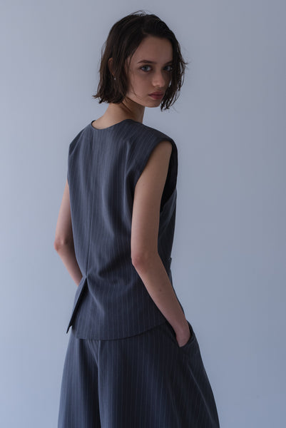 【6月22日(月)20:00〜 販売開始】ストライプシェイプベスト｜STRIPE SHAPE VEST