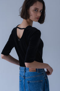 BACK OPEN VELOUR TOPSの通販｜regleam