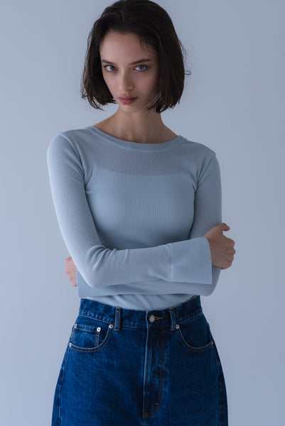 【7月3日(金)12:00〜 受注予約開始】フレアスリーブリブニット｜FLARED SLEEVE RIB KNIT