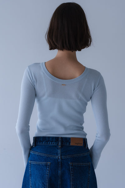 【7月3日(金)12:00〜 受注予約開始】フレアスリーブリブニット｜FLARED SLEEVE RIB KNIT