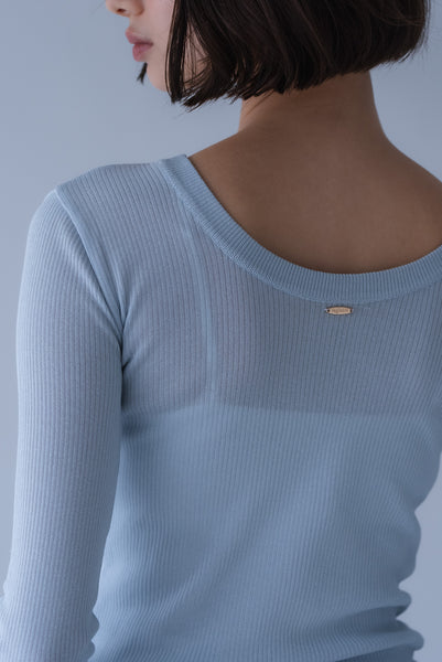 【7月3日(金)12:00〜 受注予約開始】フレアスリーブリブニット｜FLARED SLEEVE RIB KNIT
