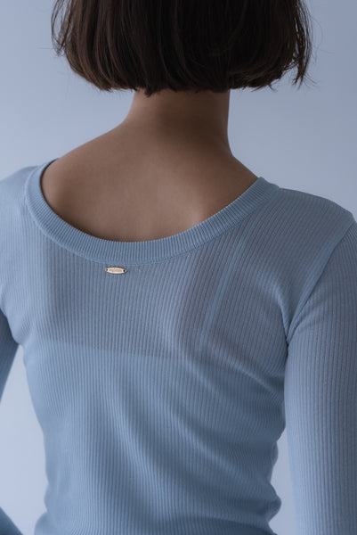 【7月3日(金)12:00〜 受注予約開始】フレアスリーブリブニット｜FLARED SLEEVE RIB KNIT