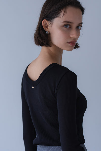 【7月3日(金)12:00〜 受注予約開始】フレアスリーブリブニット｜FLARED SLEEVE RIB KNIT