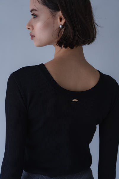 【7月3日(金)12:00〜 受注予約開始】フレアスリーブリブニット｜FLARED SLEEVE RIB KNIT