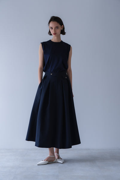 【2026年9月 POPUP】ウエストタブフレアスカート｜WAIST TAB FLARED SKIRT