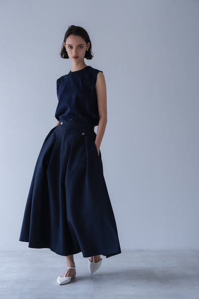 【2026年9月 POPUP】ウエストタブフレアスカート｜WAIST TAB FLARED SKIRT