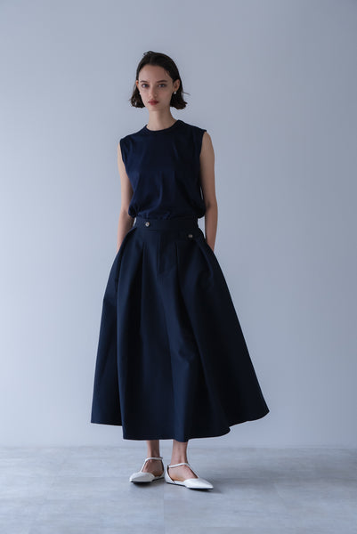 【2026年9月 POPUP】ウエストタブフレアスカート｜WAIST TAB FLARED SKIRT