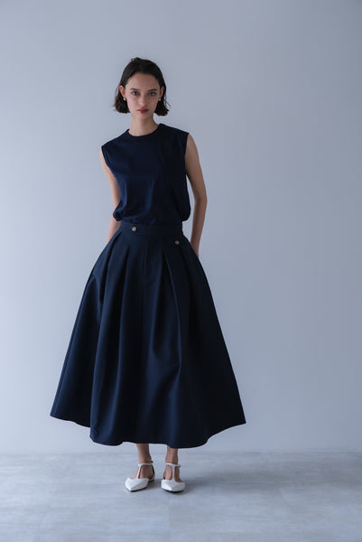 【2026年9月 POPUP】ウエストタブフレアスカート｜WAIST TAB FLARED SKIRT