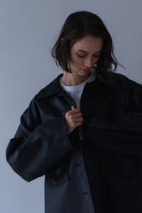 エコレザーシャツジャケット｜ECO LEATHER SHIRT JACKETの通販｜regleam