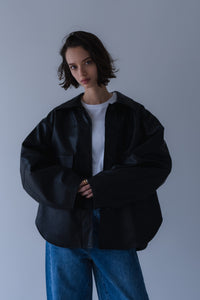エコレザーシャツジャケット｜ECO LEATHER SHIRT JACKETの通販｜regleam
